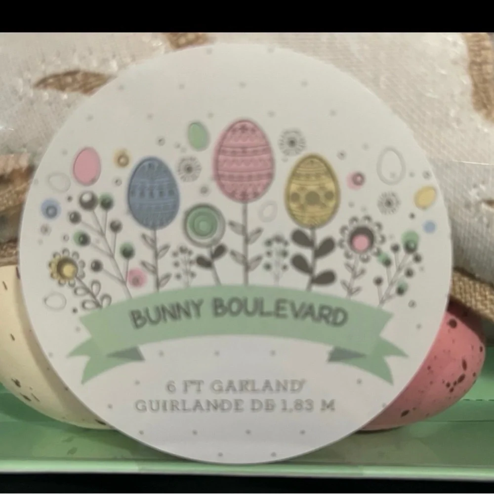 Easter Bunny Garland - Easter Bunnies and Eggs Garland - Bunny Boulevard Garland